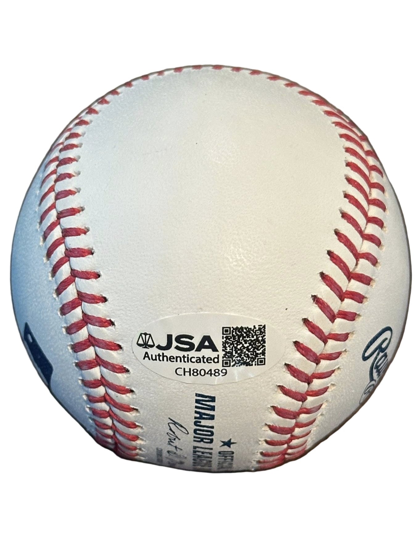Drake Baldwin Autographed Official MLB Baseball Personalized to Chris JSA COA