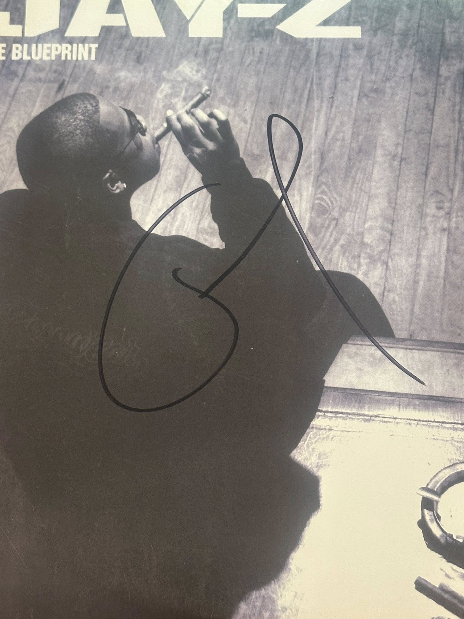Jay-Z Autographed The Blueprint VINYL LP JSA LOA
