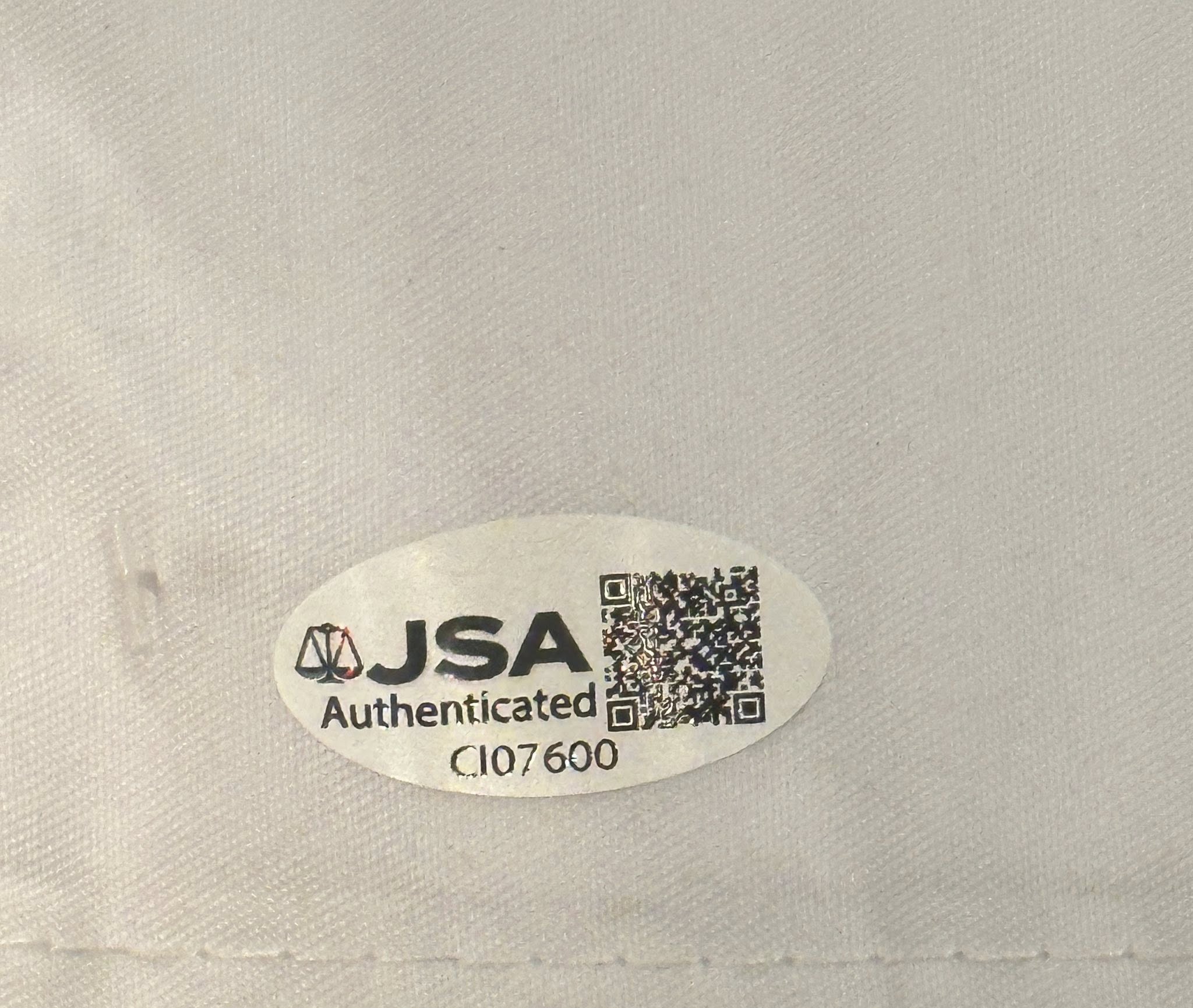 Tommy Fleetwood Autographed 2025 Ryder Cup Pin Flag Team Europe JSA COA