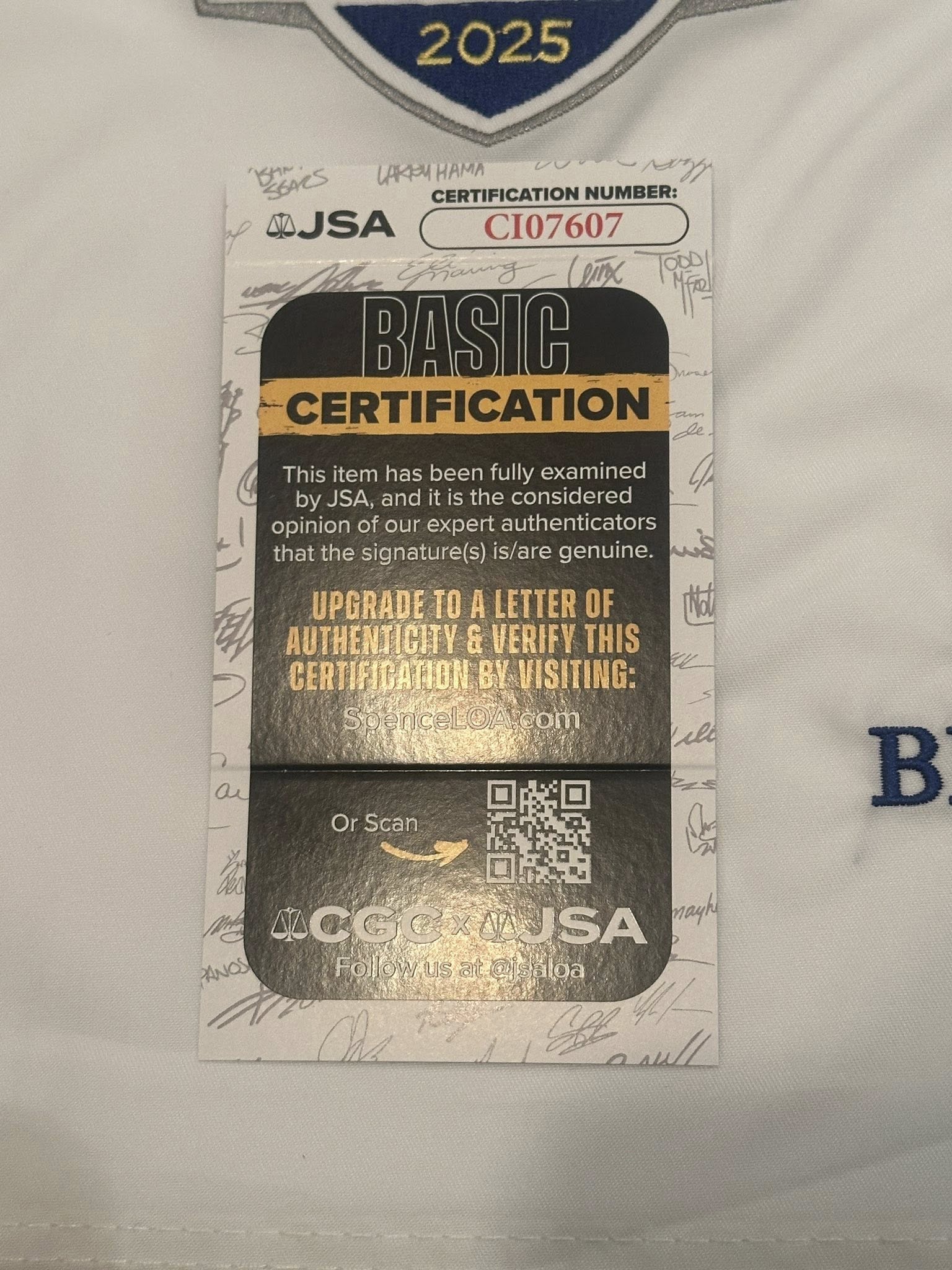 Matt Fitzpatrick Autographed 2025 Ryder Cup Pin Flag Team Europe JSA COA