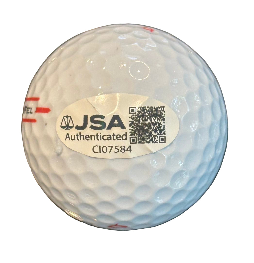 Ludvig Aberg Autographed 2025 Ryder Cup Golf Ball JSA COA Team Europe