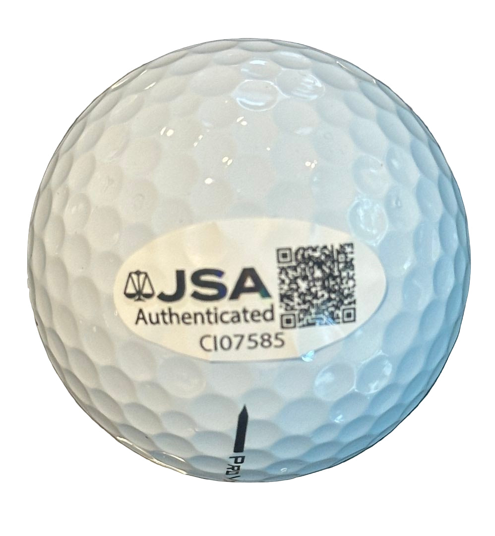 Ludvig Aberg Autographed 2025 Ryder Cup Golf Ball JSA COA Team Europe