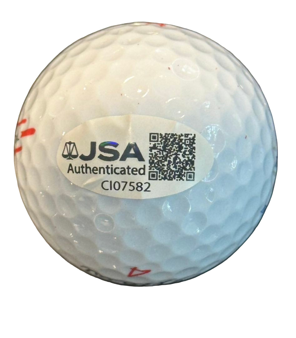 Sepp Straka Autographed 2025 Ryder Cup Golf Ball JSA COA Team Europe