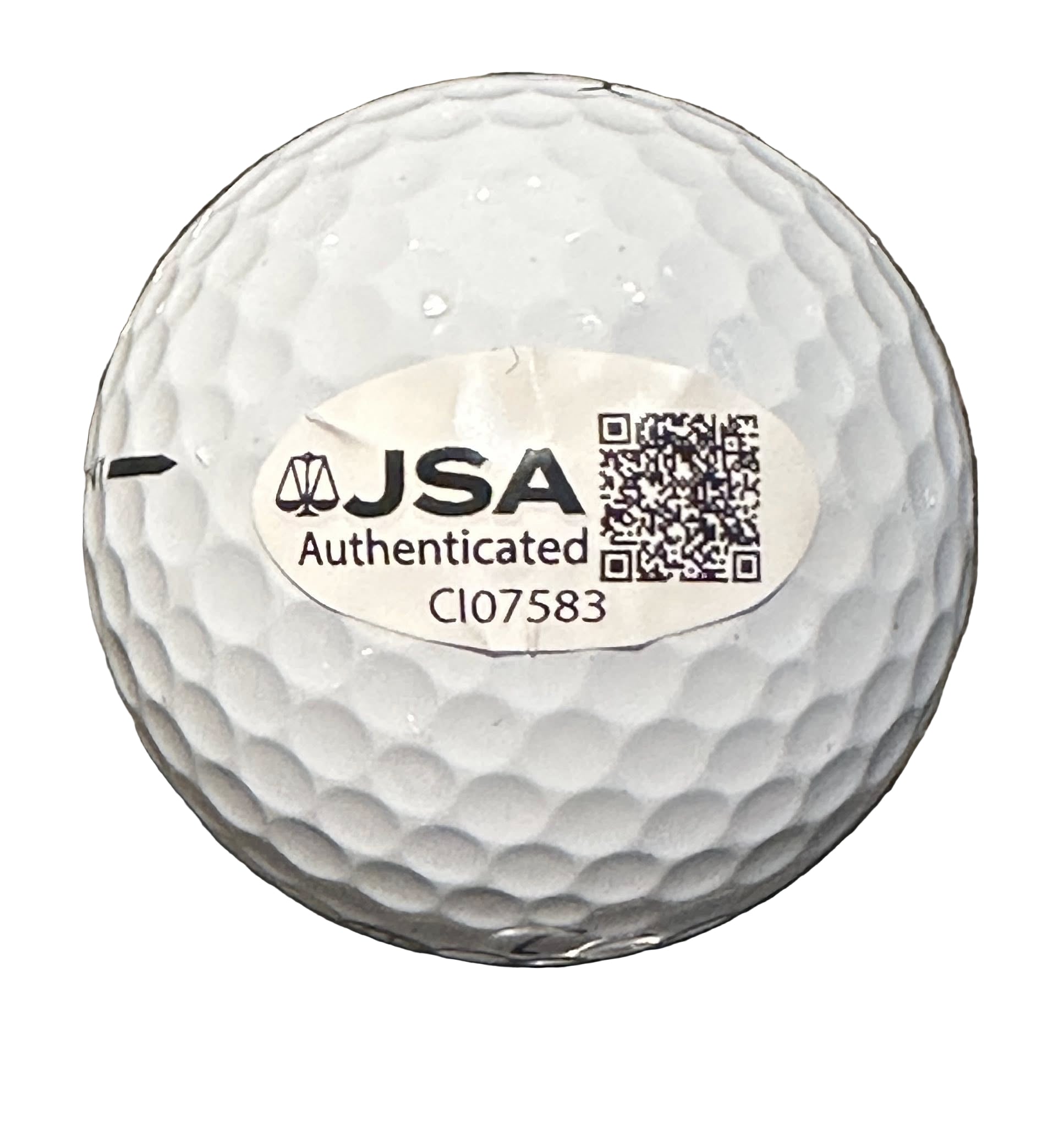 Justin Rose Autographed 2025 Ryder Cup Golf Ball JSA COA Team Europe