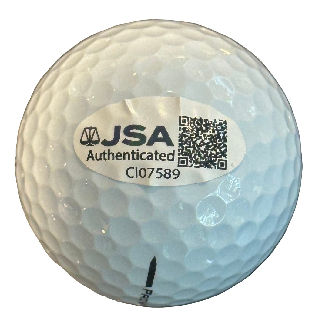 Michael Strahan Autographed 2025 Ryder Cup Golf Ball JSA COA New York Giants