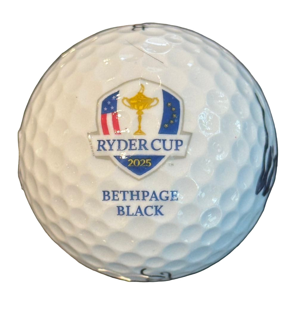 Ludvig Aberg Autographed 2025 Ryder Cup Golf Ball JSA COA Team Europe