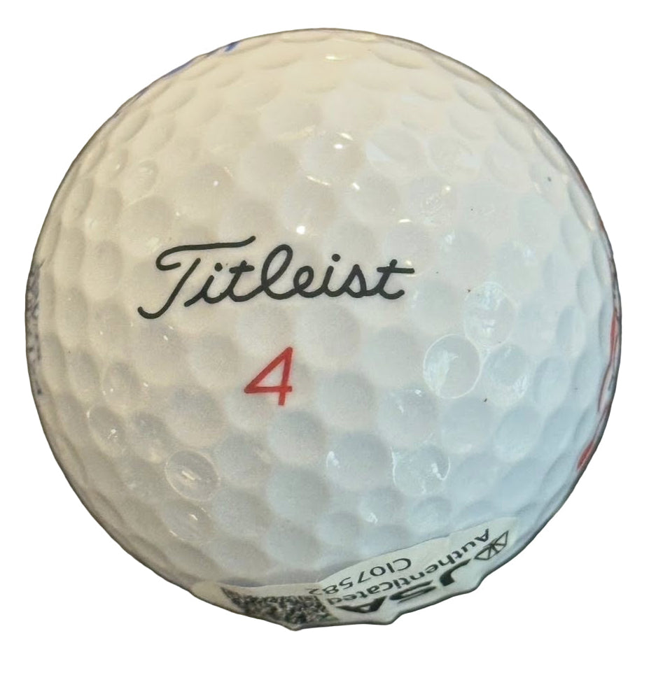 Sepp Straka Autographed 2025 Ryder Cup Golf Ball JSA COA Team Europe