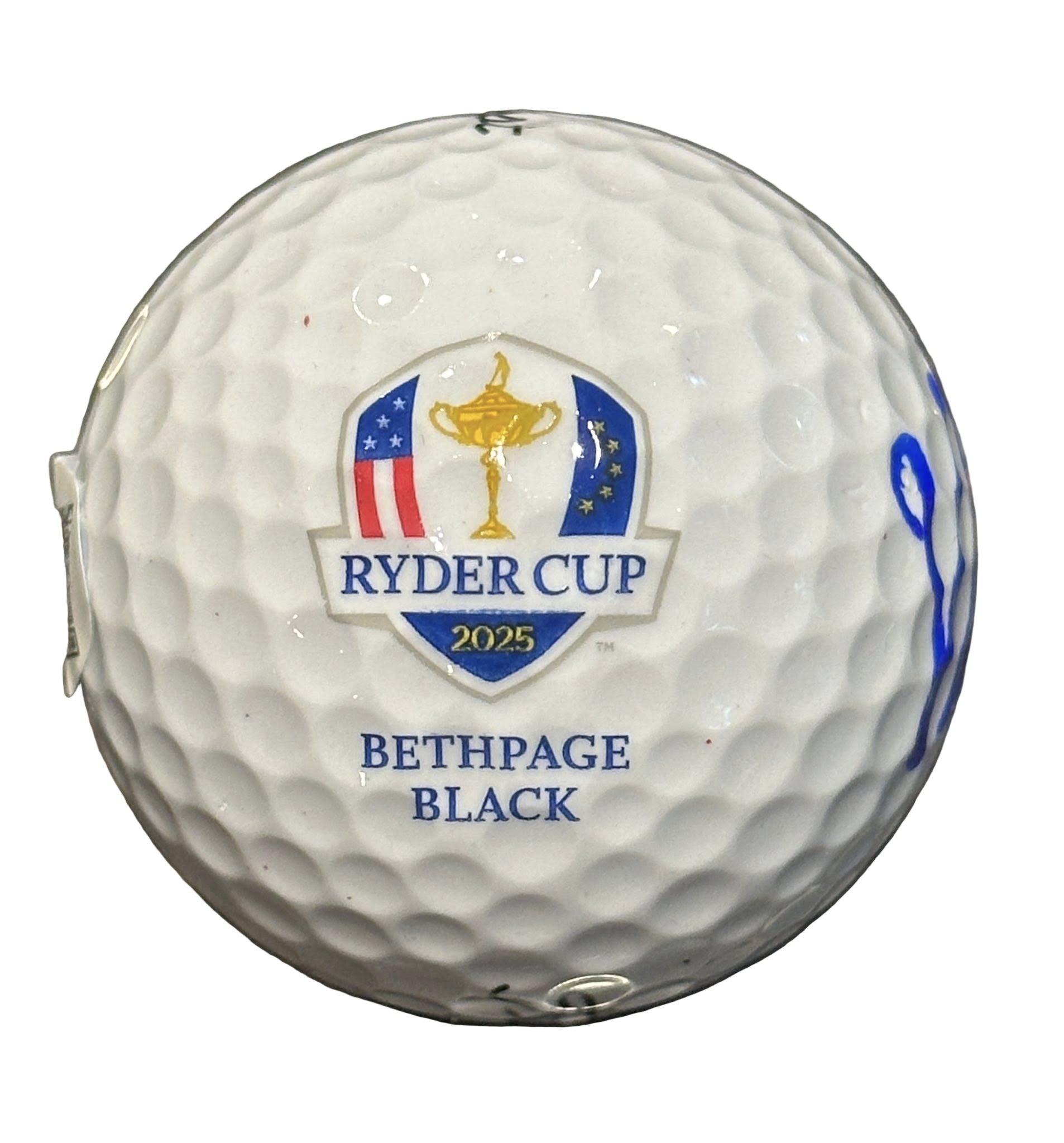 Viktor Hovland Autographed 2025 Ryder Cup Golf Ball JSA COA Team Europe