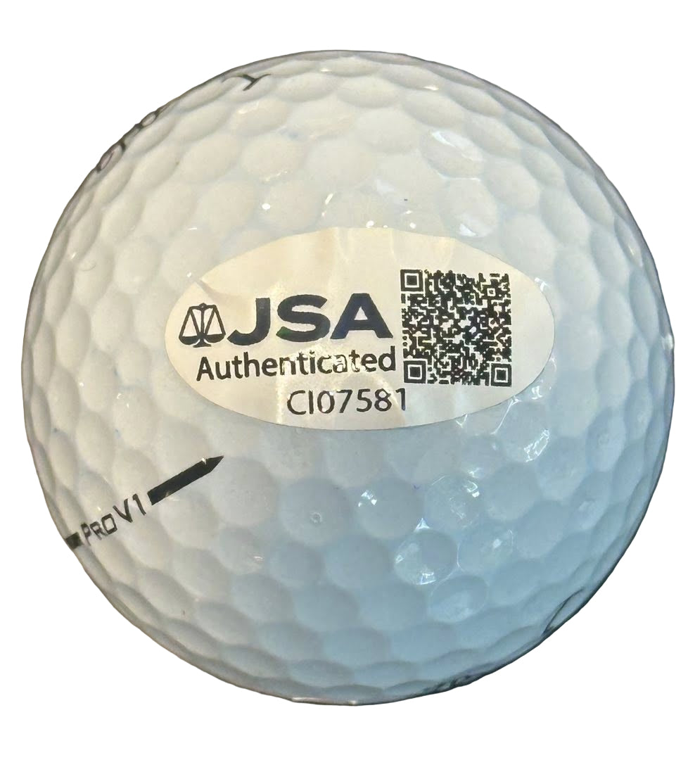 Sepp Straka Autographed 2025 Ryder Cup Golf Ball JSA COA Team Europe