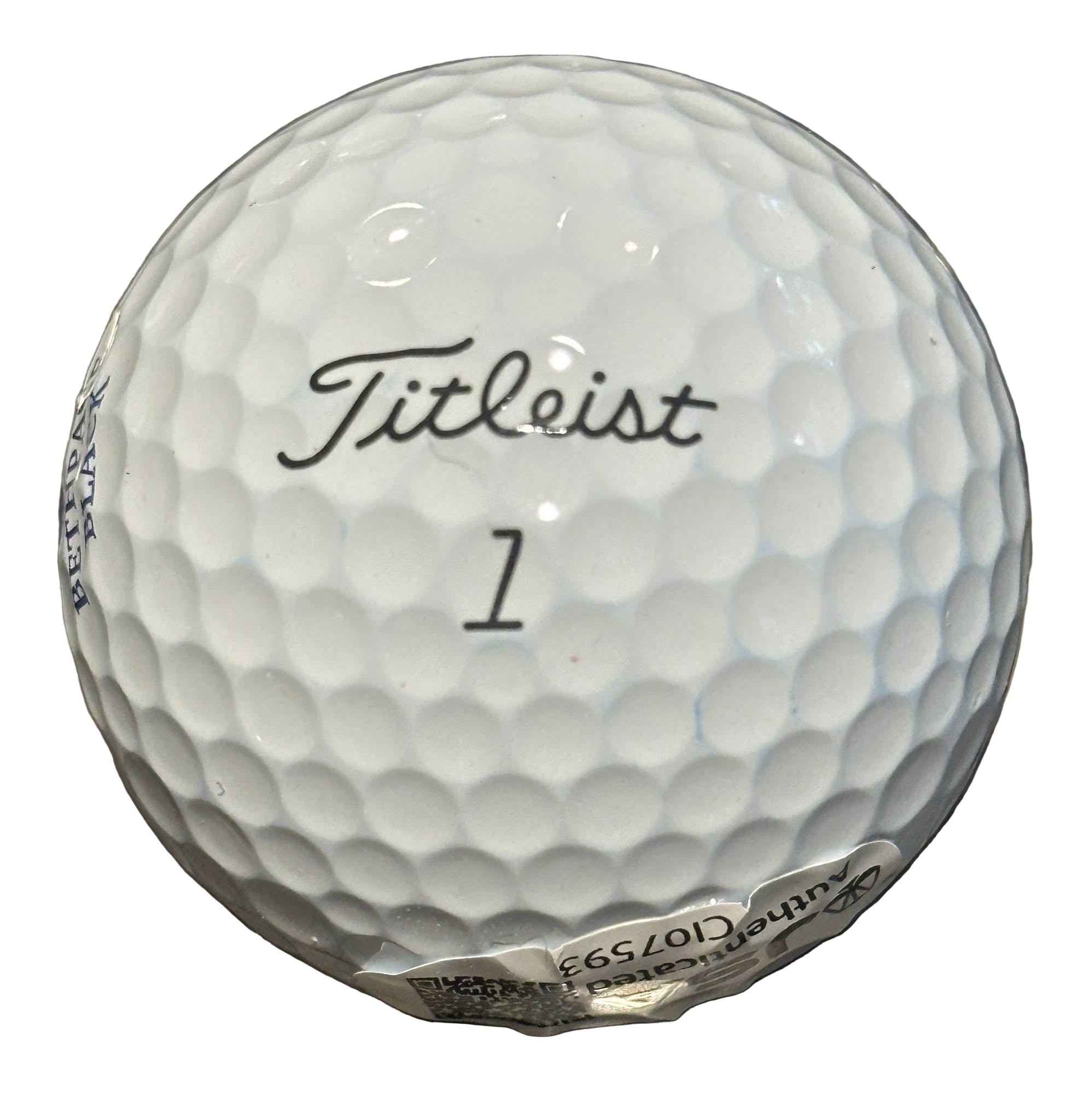 Viktor Hovland Autographed 2025 Ryder Cup Golf Ball JSA COA Team Europe