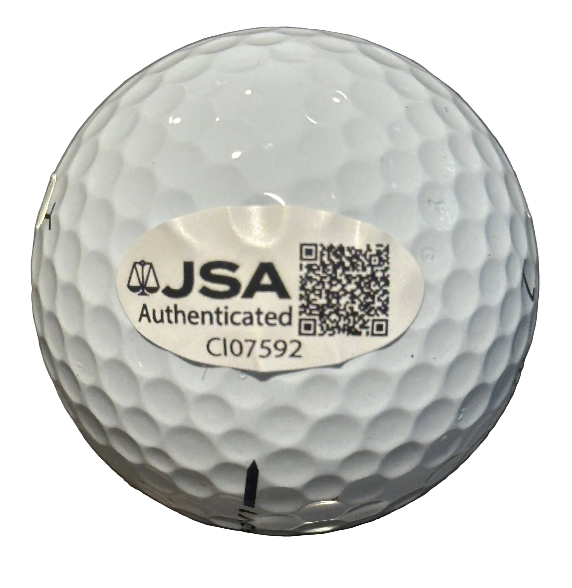 Rasmus Højgaard Autographed 2025 Ryder Cup Golf Ball JSA COA Team Europe