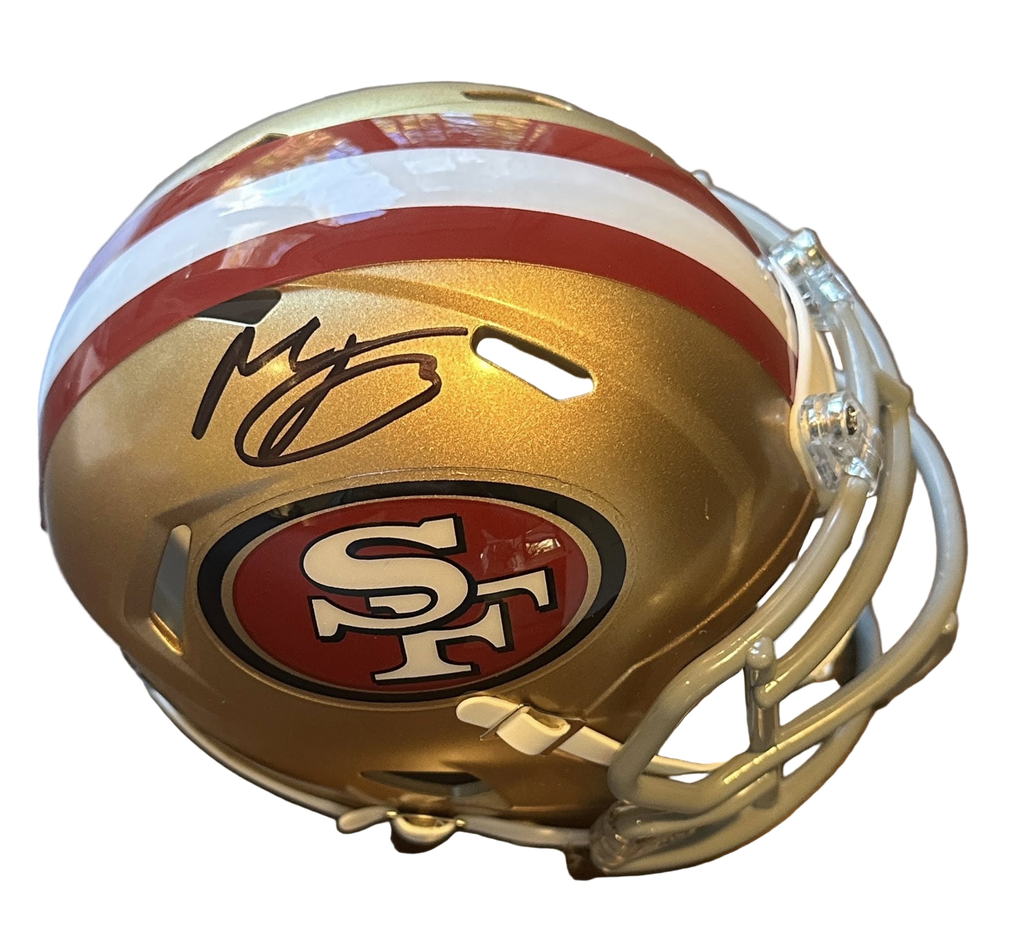 Mac Jones Autographed San Francisco 49ers Mini Helmet