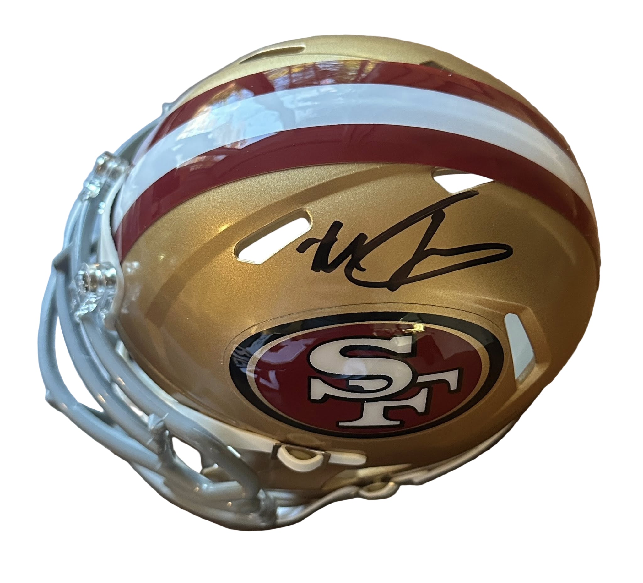 Mac Jones Autographed San Francisco 49ers Mini Helmet