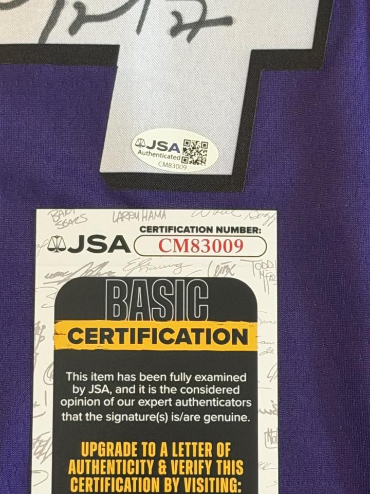 Charles Barkley Signed Autographed Phoenix Suns Jersey JSA COA