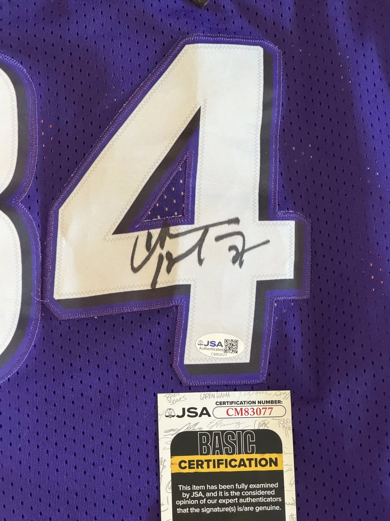 Charles Barkley Signed Autographed Phoenix Suns Jersey JSA COA