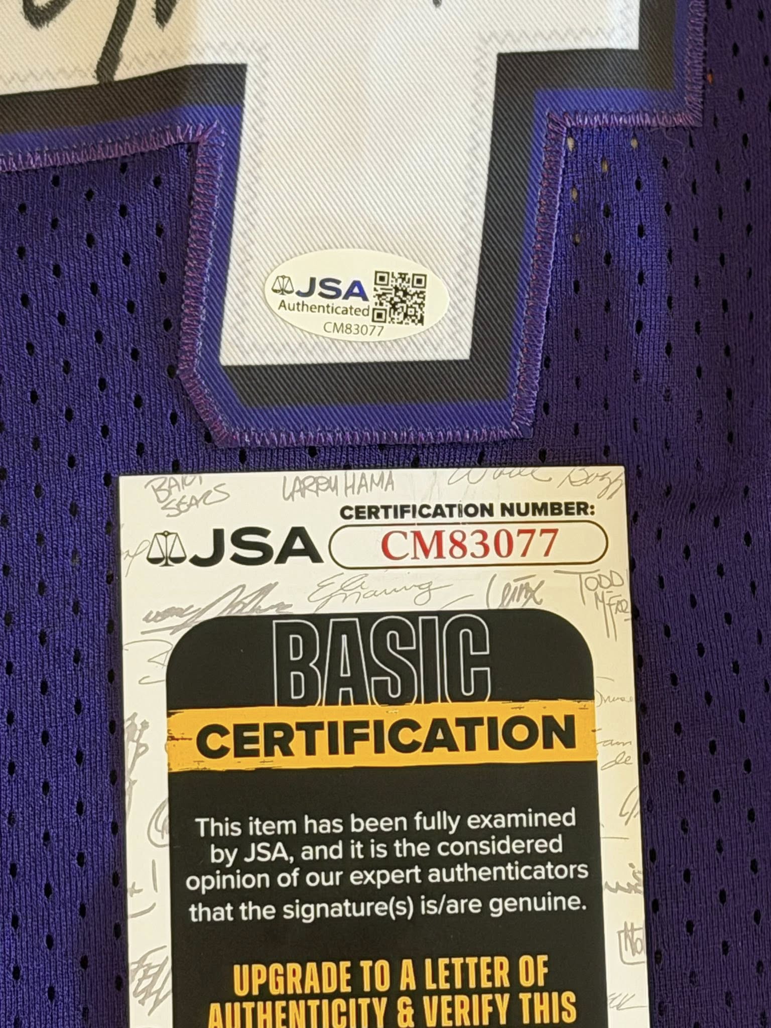 Charles Barkley Signed Autographed Phoenix Suns Jersey JSA COA