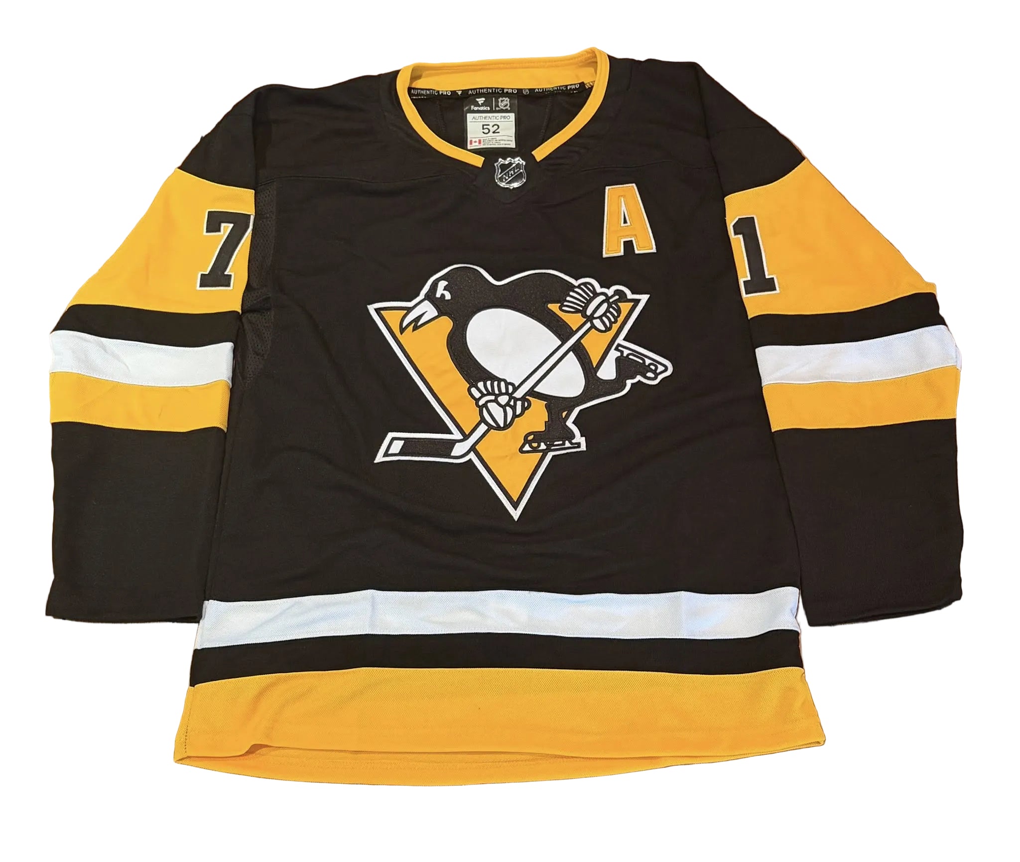 Evgeni Malkin Pittsburgh Penguins Jersey Size 52