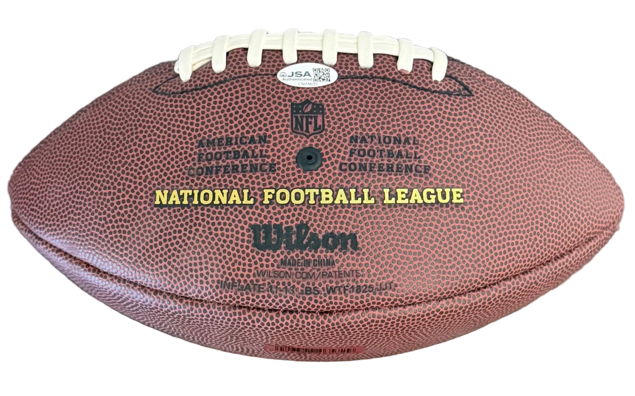 Khalil Mack Autographed Wilson Composite Replica Football JSA COA