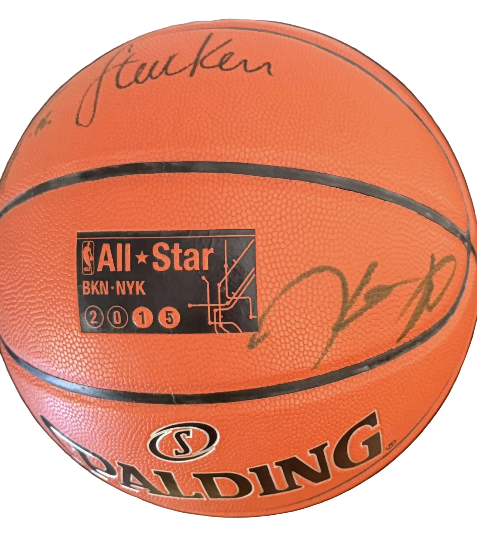 Durant, Irving, Gasol, Horford, Kerr Multi Signed 2015 All Star Basketball JSA