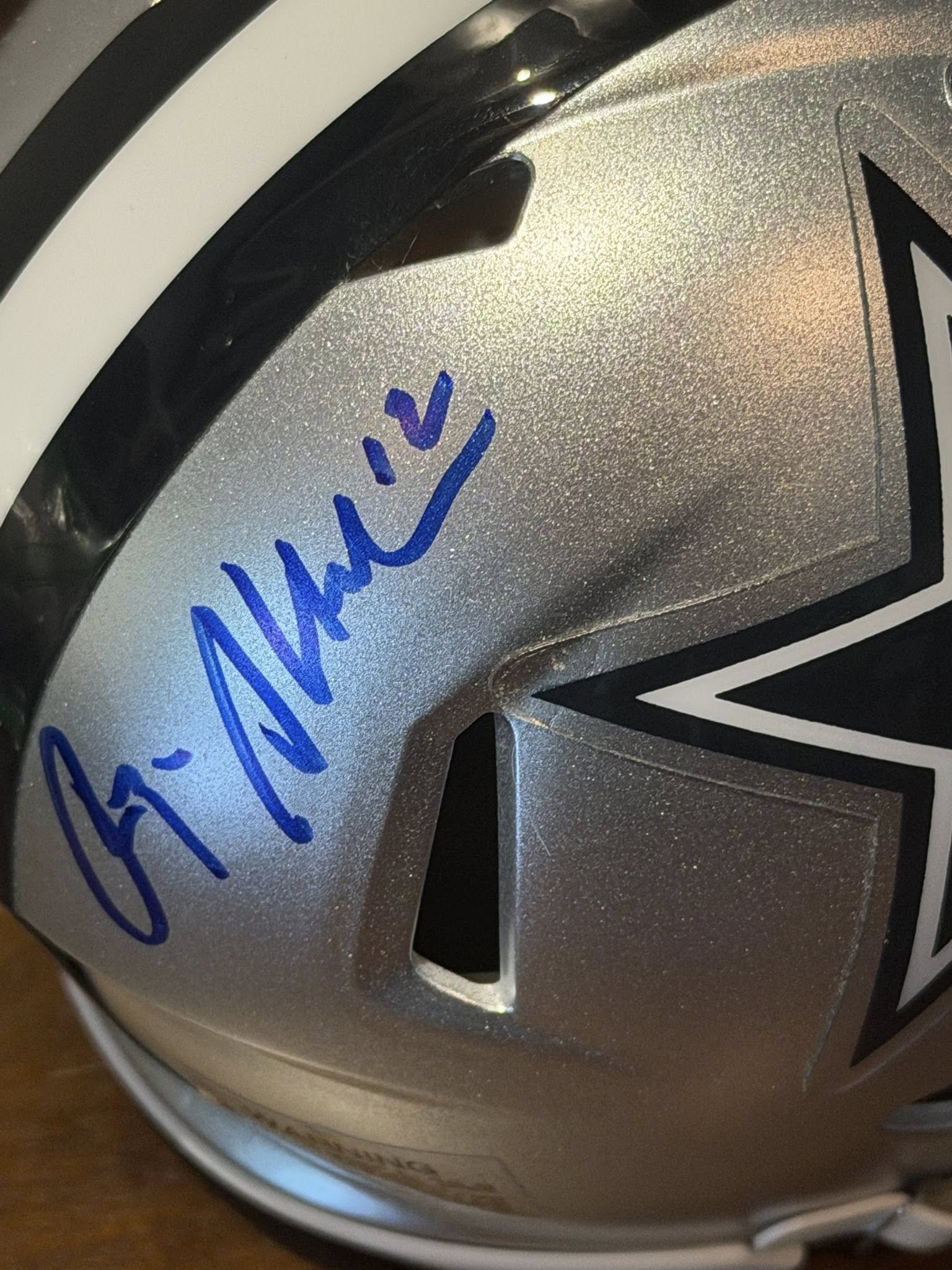Roger Staubach Autographed Dallas Cowboys Mini Helmet JSA COA
