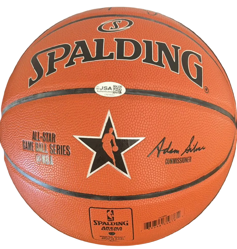 Durant, Irving, Gasol, Horford, Kerr Multi Signed 2015 All Star Basketball JSA