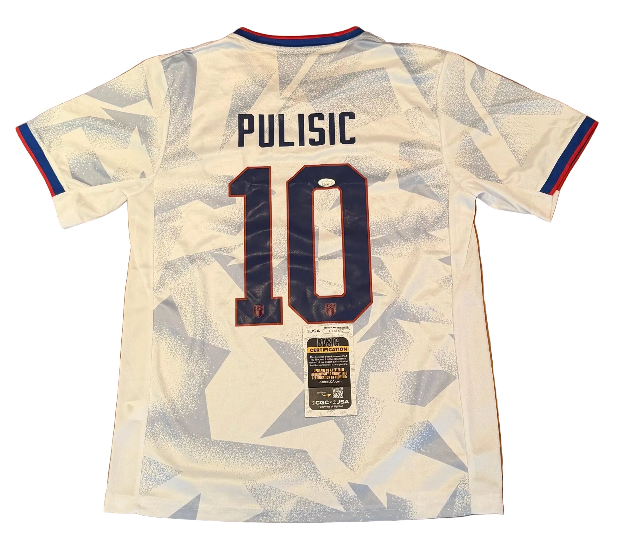 Christian Pulisic Autographed USA Jersey JSA COA Read Description