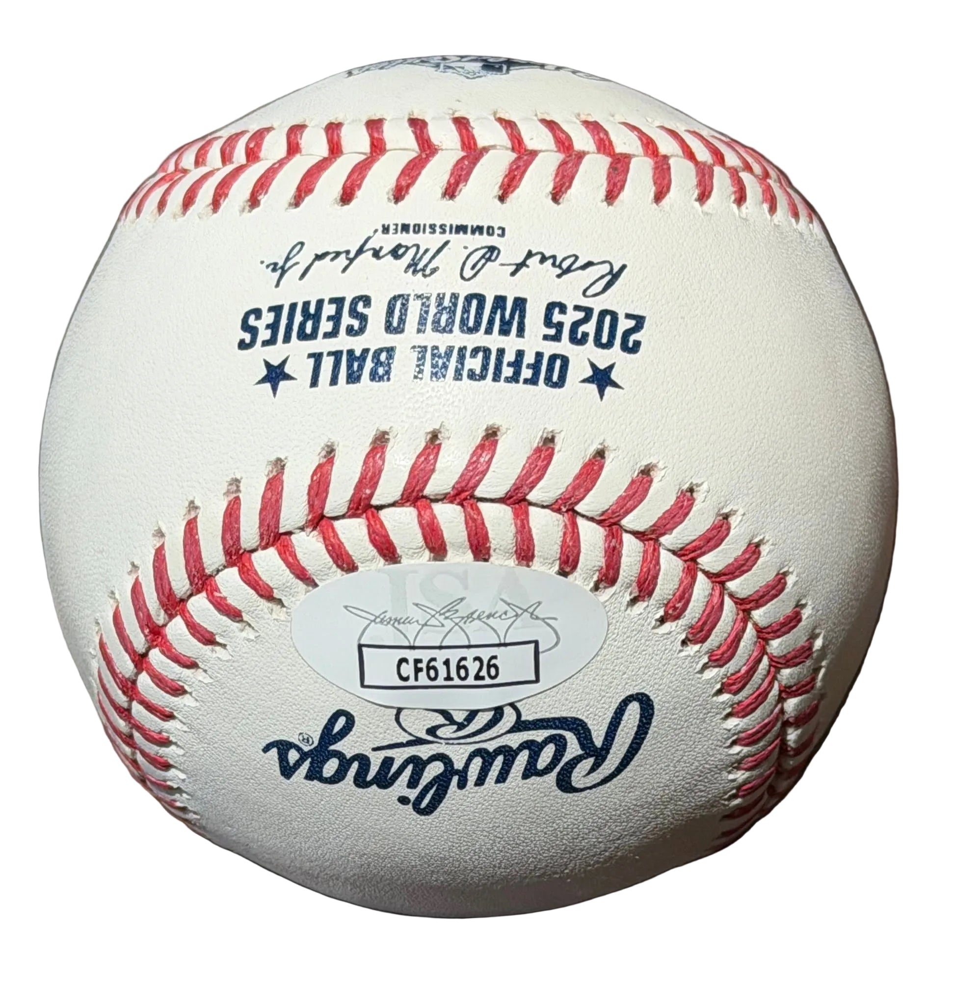 Trey Yesavage Autographed 2025 World Series Baseball JSA COA Toronto Blue Jays