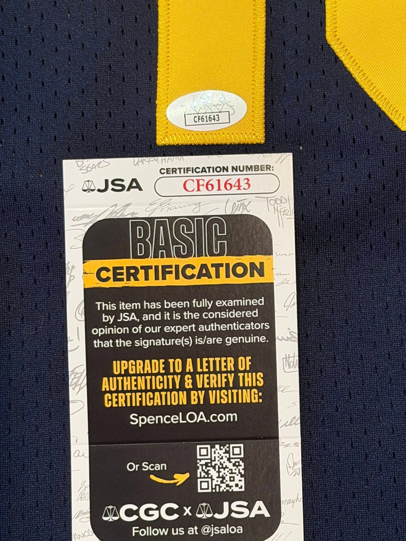 Pat McAfee Autographed West Virginia WVU Jersey JSA COA