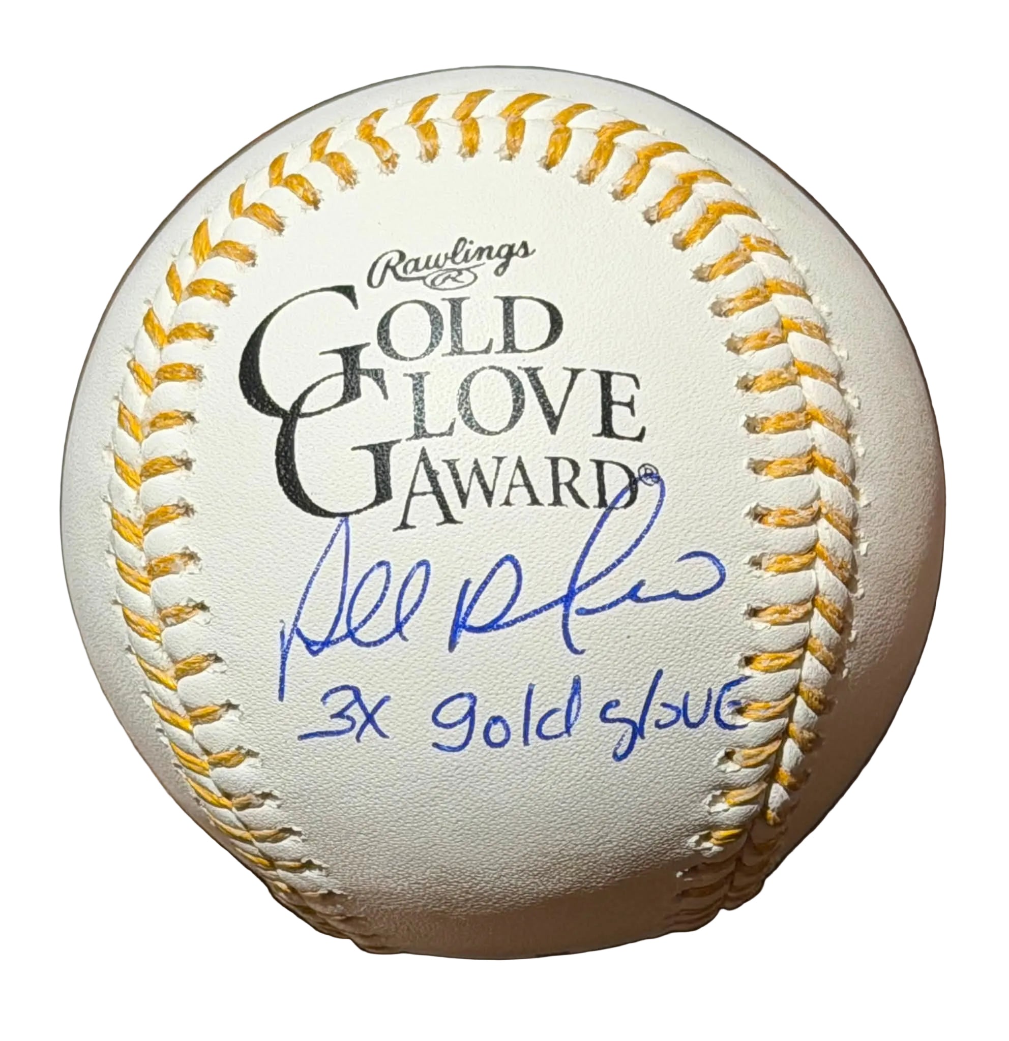 Placido Polanco Autographed & Inscribed Gold Glove Award Baseball Phillies