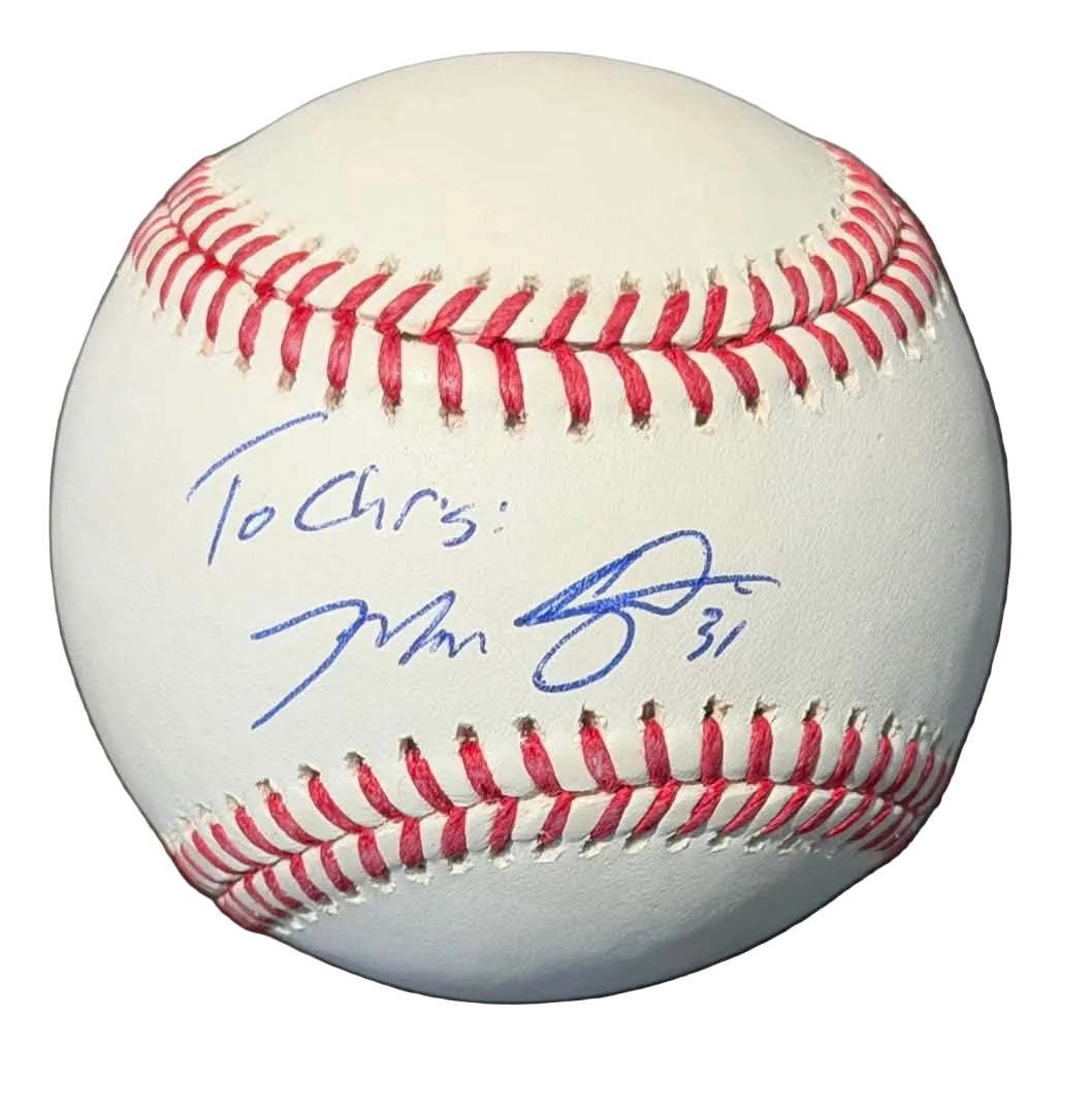 Max Scherzer Autographed Official MLB Baseball JSA COA Personalized to Chris