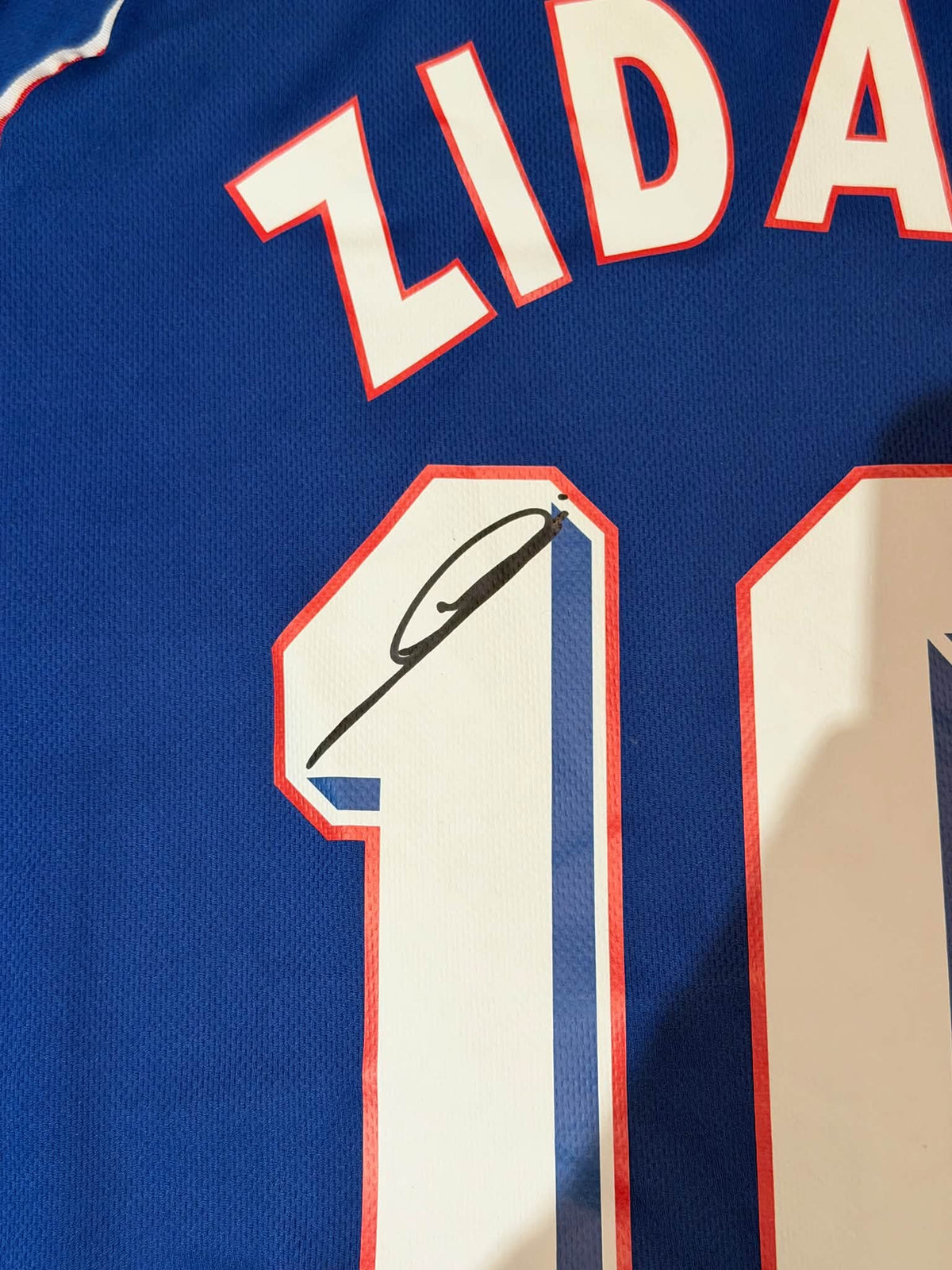 Zinedine Zidane Autographed 1998 France World Cup Jersey BAS
