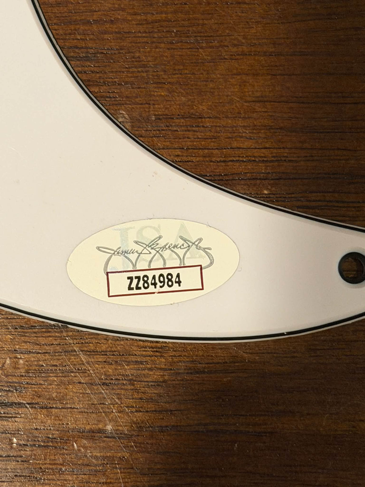 Dave Matthews DMB Autographed Guitar Pick Guard JSA LOA Read Description
