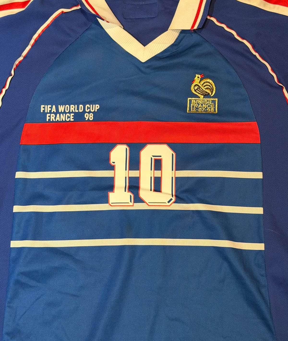 Zinedine Zidane Autographed 1998 France World Cup Jersey BAS