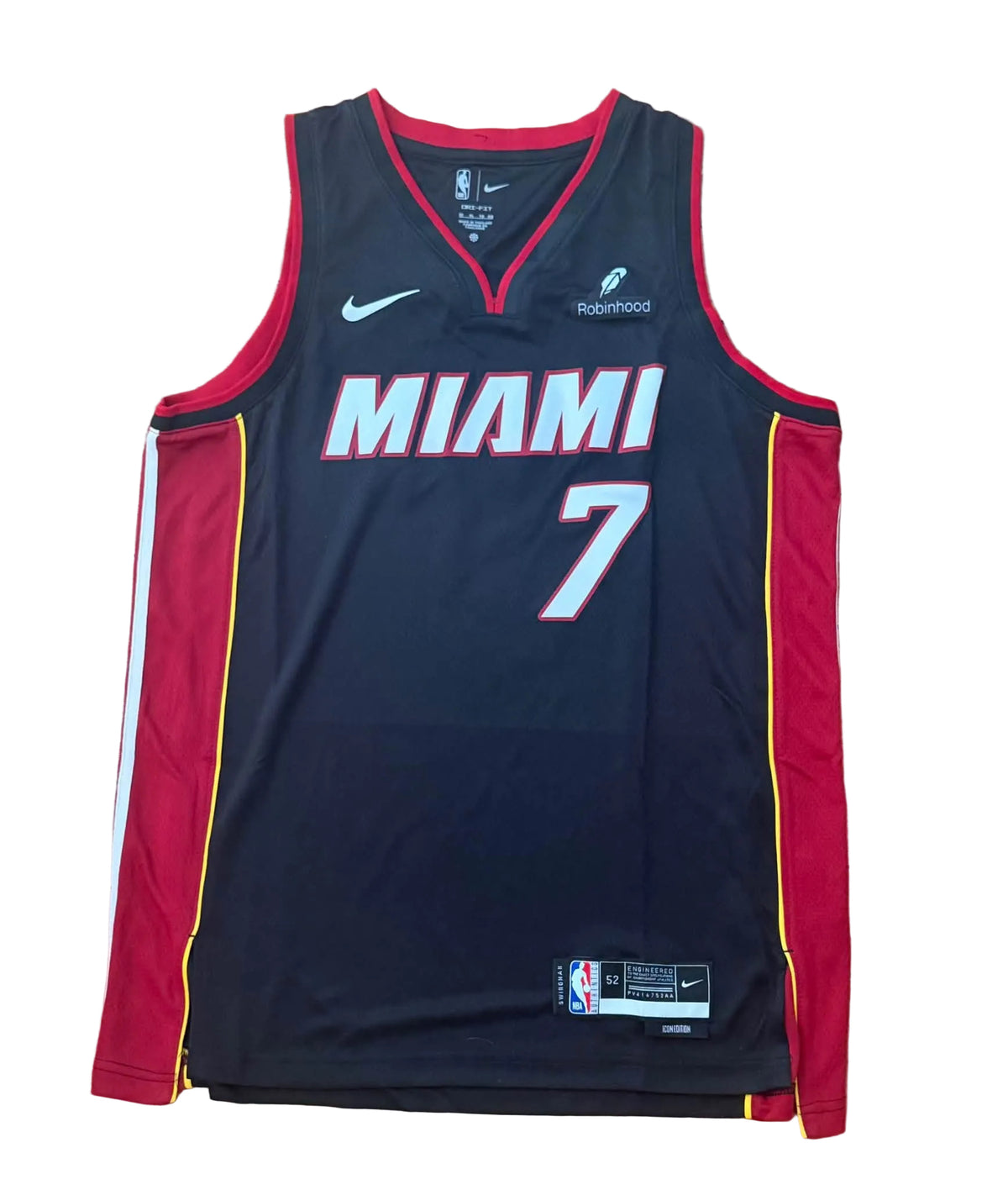 Giannis Antetokounmpo Miami Heat Jersey Size 52