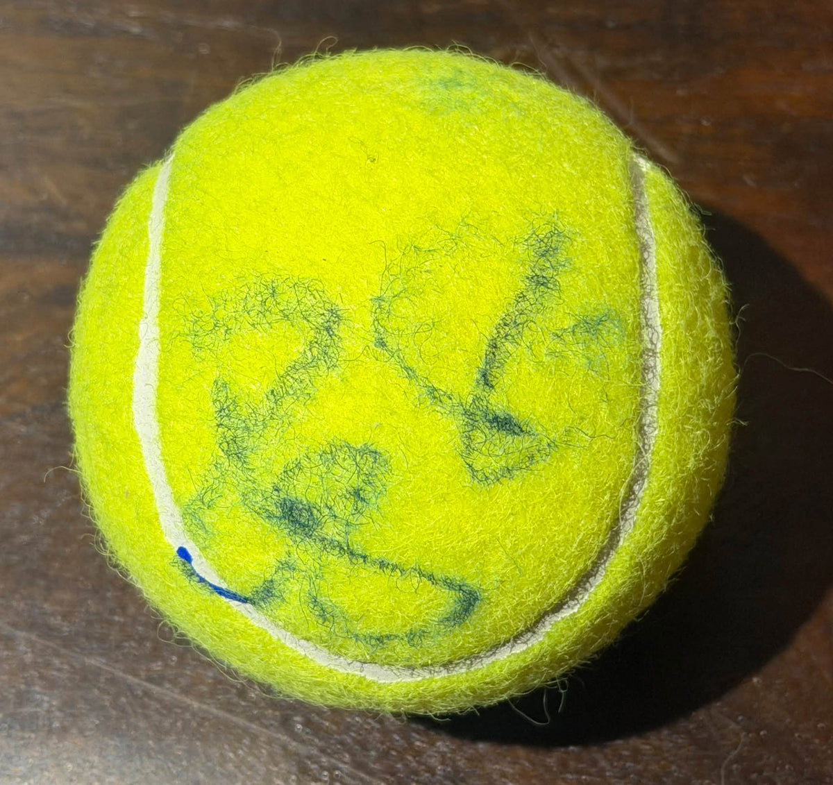 Roger Federer Autographed US Open Wilson Tennis Ball JSA COA