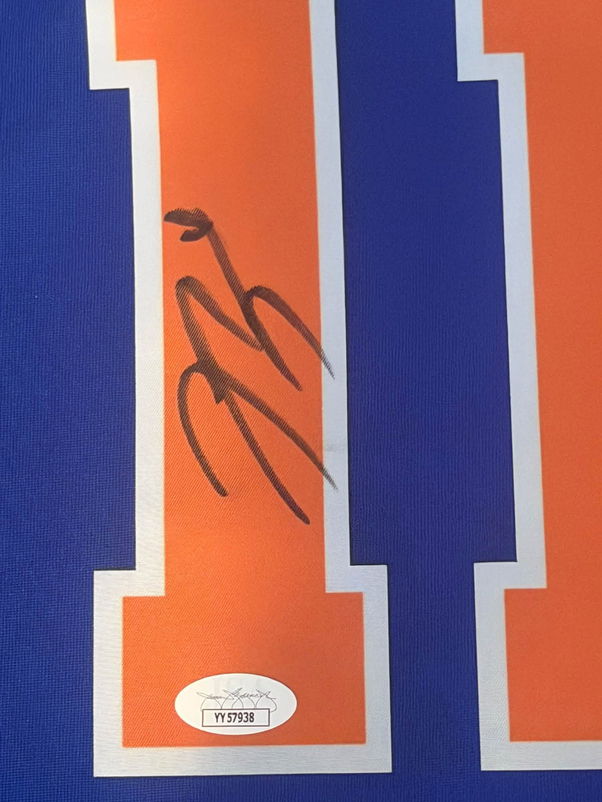 Jalen Brunson Autographed New York Knicks NBA Finals Jersey JSA LOA