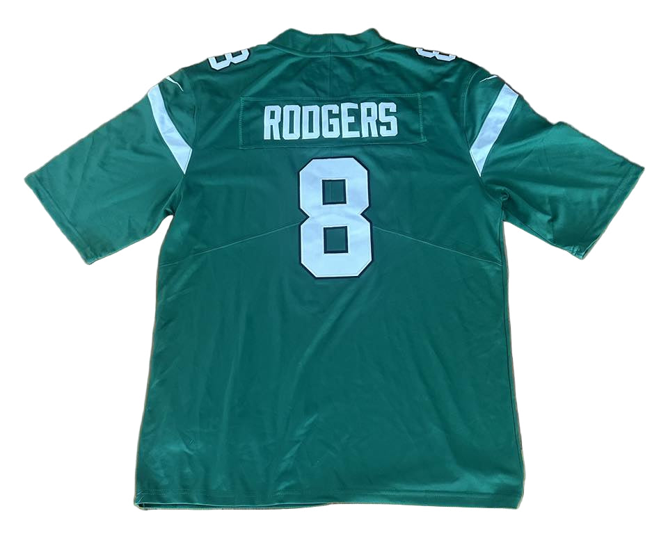 Aaron Rodgers New York Jets Jersey Size L-Right Off The Field