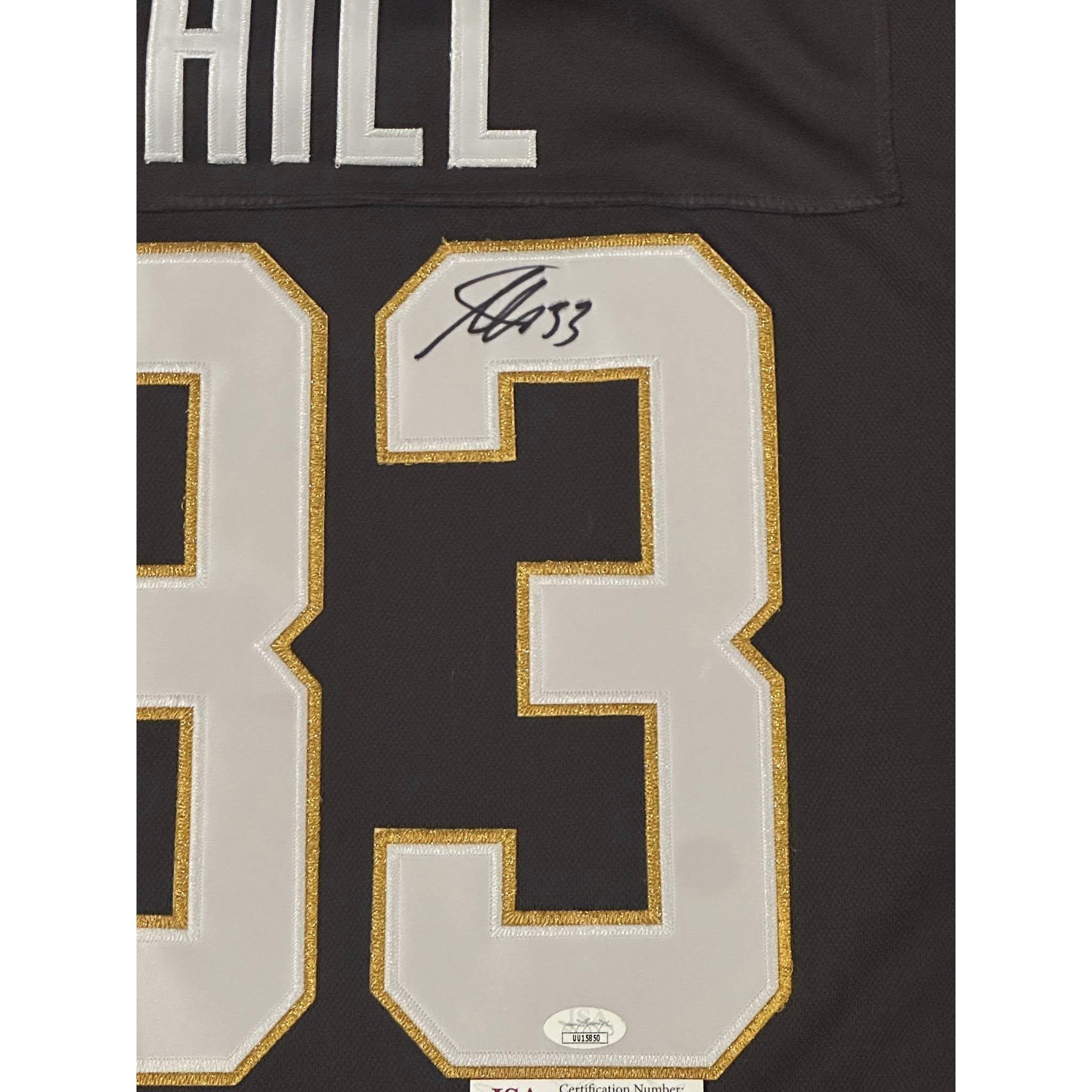 Adin Hill Vegas Golden Knights Autographed Jersey JSA COA-Right Off The Field