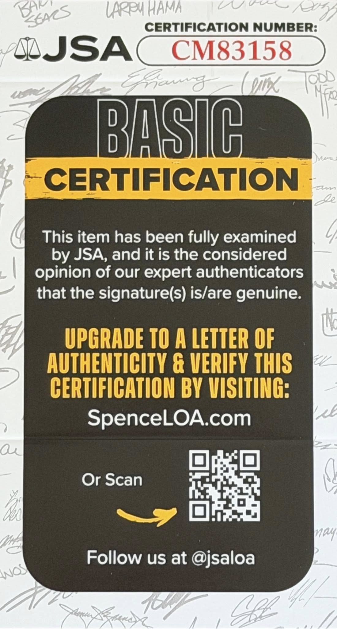 Alek Thomas Autographed 2023 WBC Baseball JSA COA Diamondbacks-Right Off The Field