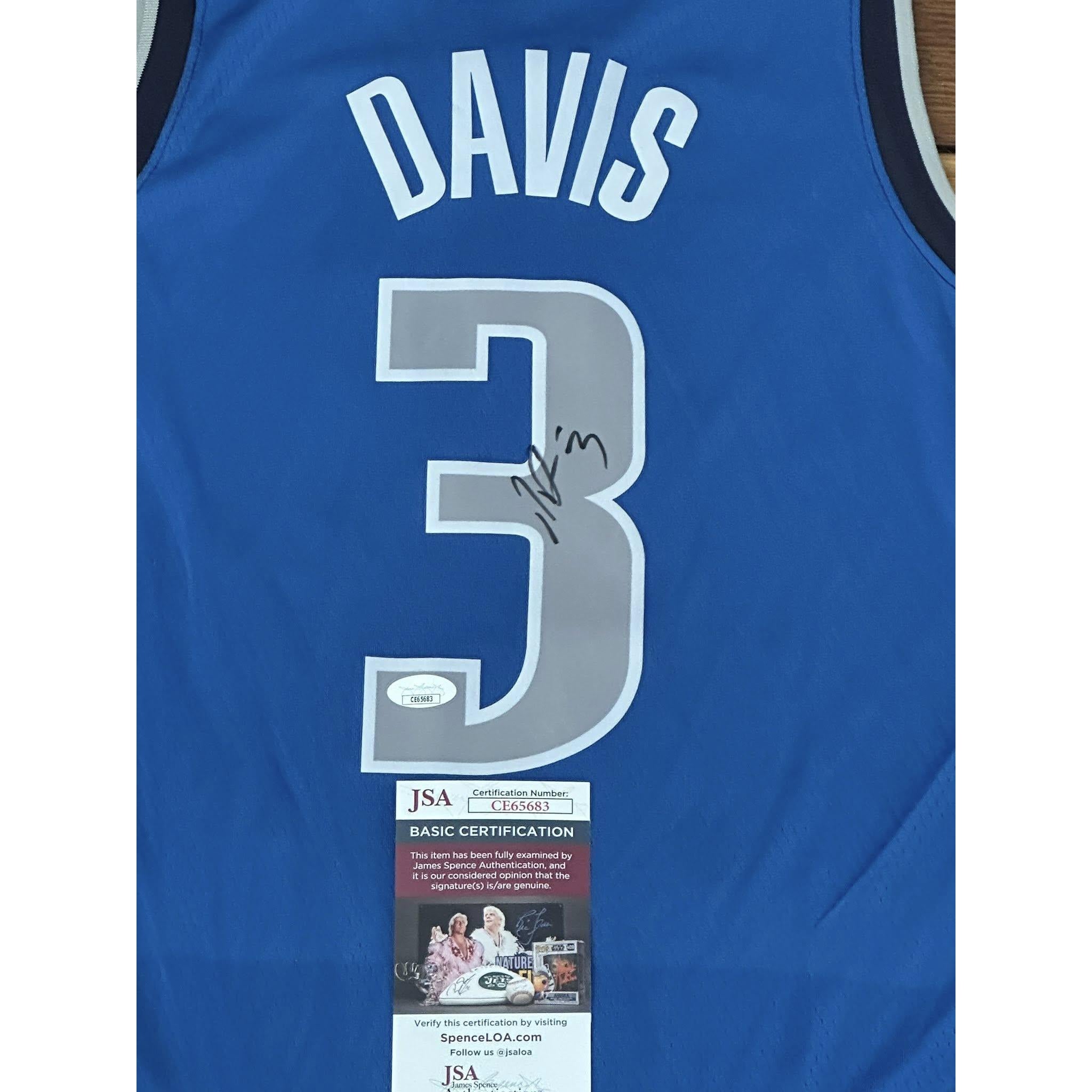 Anthony Davis Autographed Dallas Mavericks Jersey JSA COA-Right Off The Field