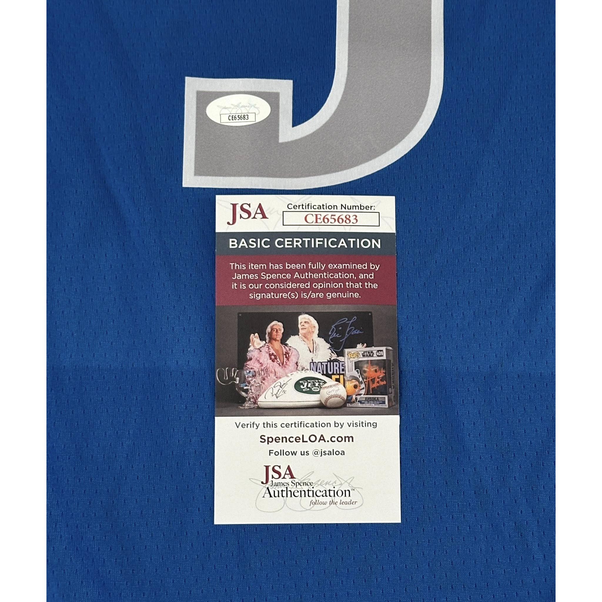 Anthony Davis Autographed Dallas Mavericks Jersey JSA COA-Right Off The Field