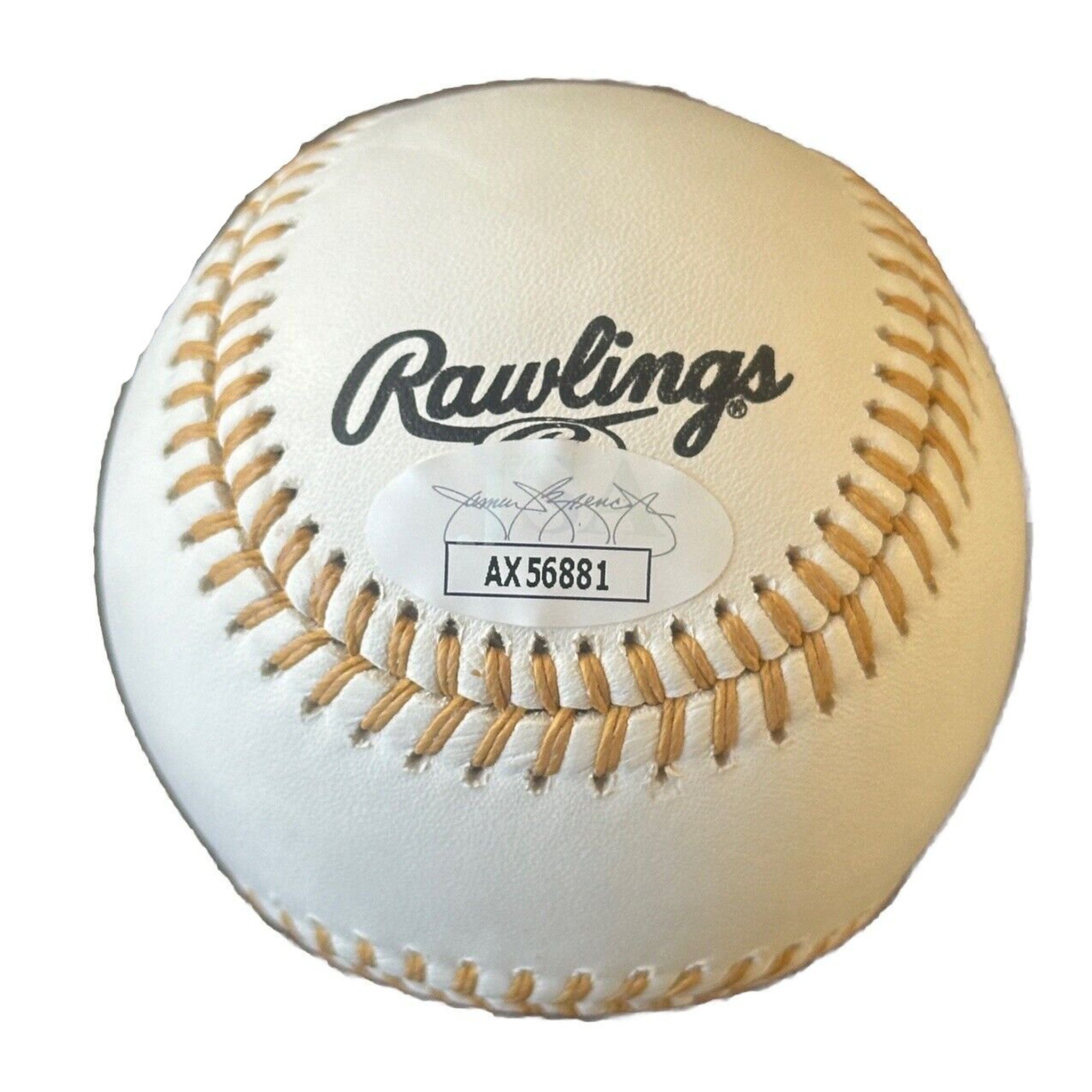 Bernie Williams New York Yankees Autographed Gold Glove Award Baseball JSA COA-Baseball-Right Off The Field