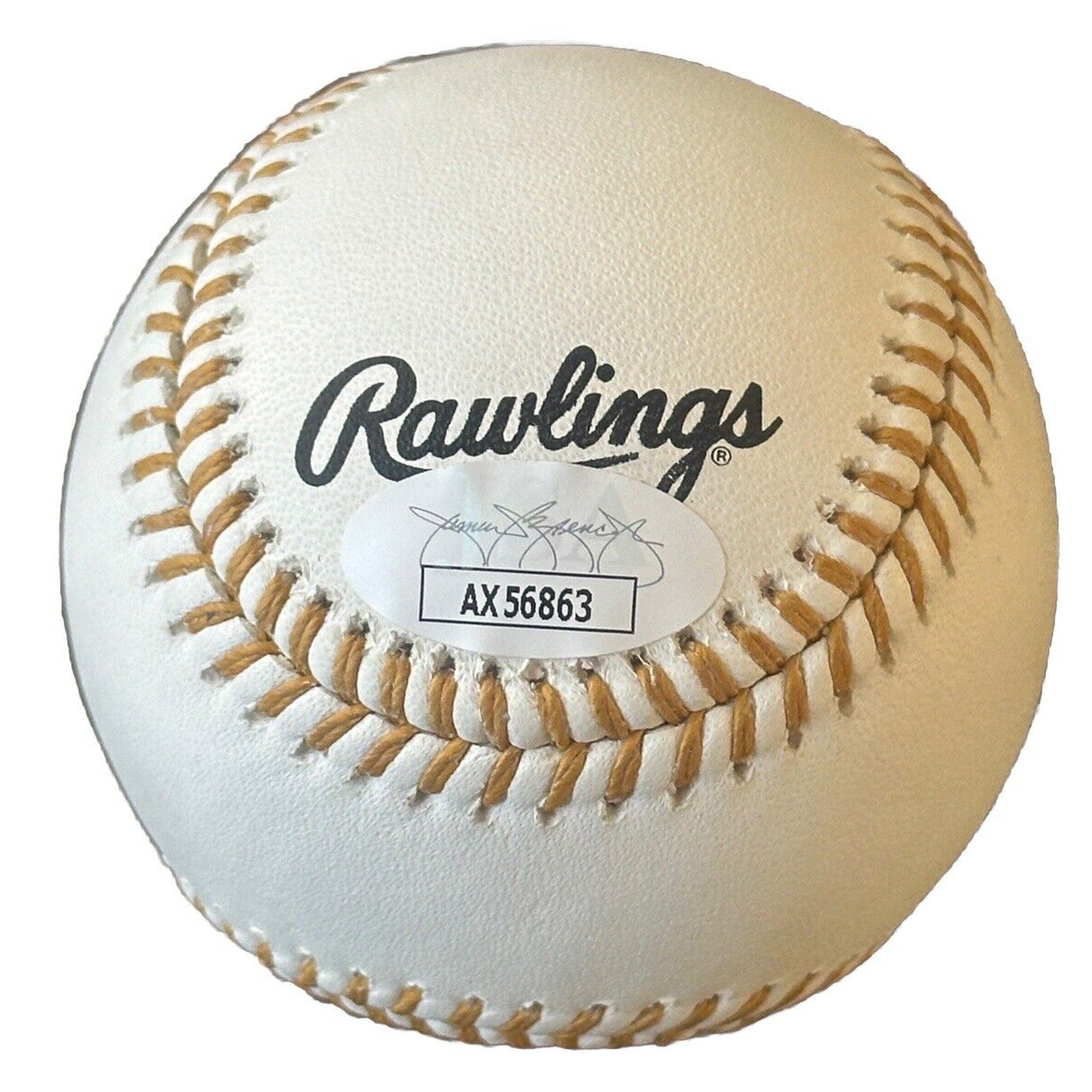 Bernie Williams New York Yankees Autographed Gold Glove Award Baseball JSA COA-Baseball-Right Off The Field