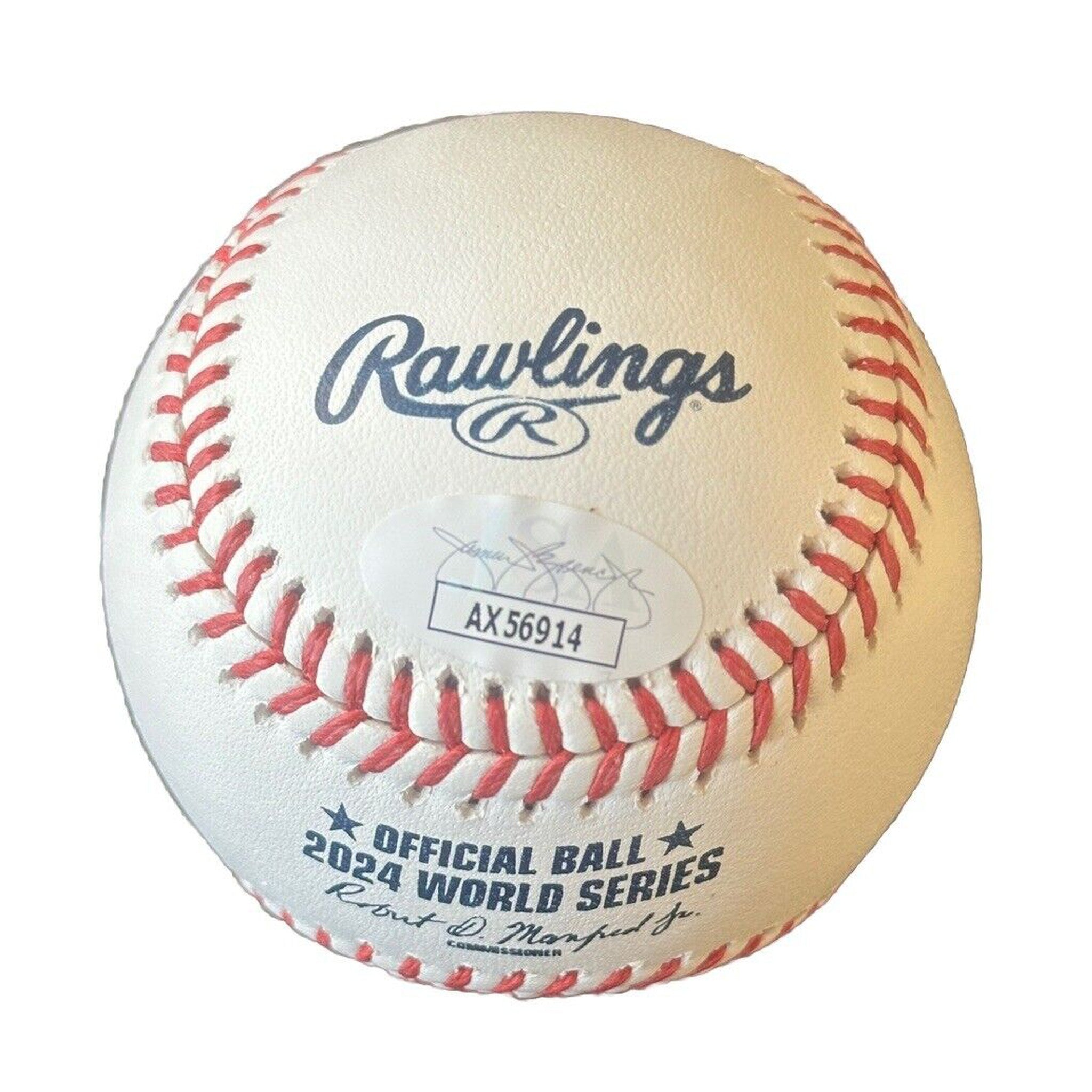Bob Geren Autographed 2024 World Series Baseball JSA COA Los Angeles Dodgers-Baseball-Right Off The Field