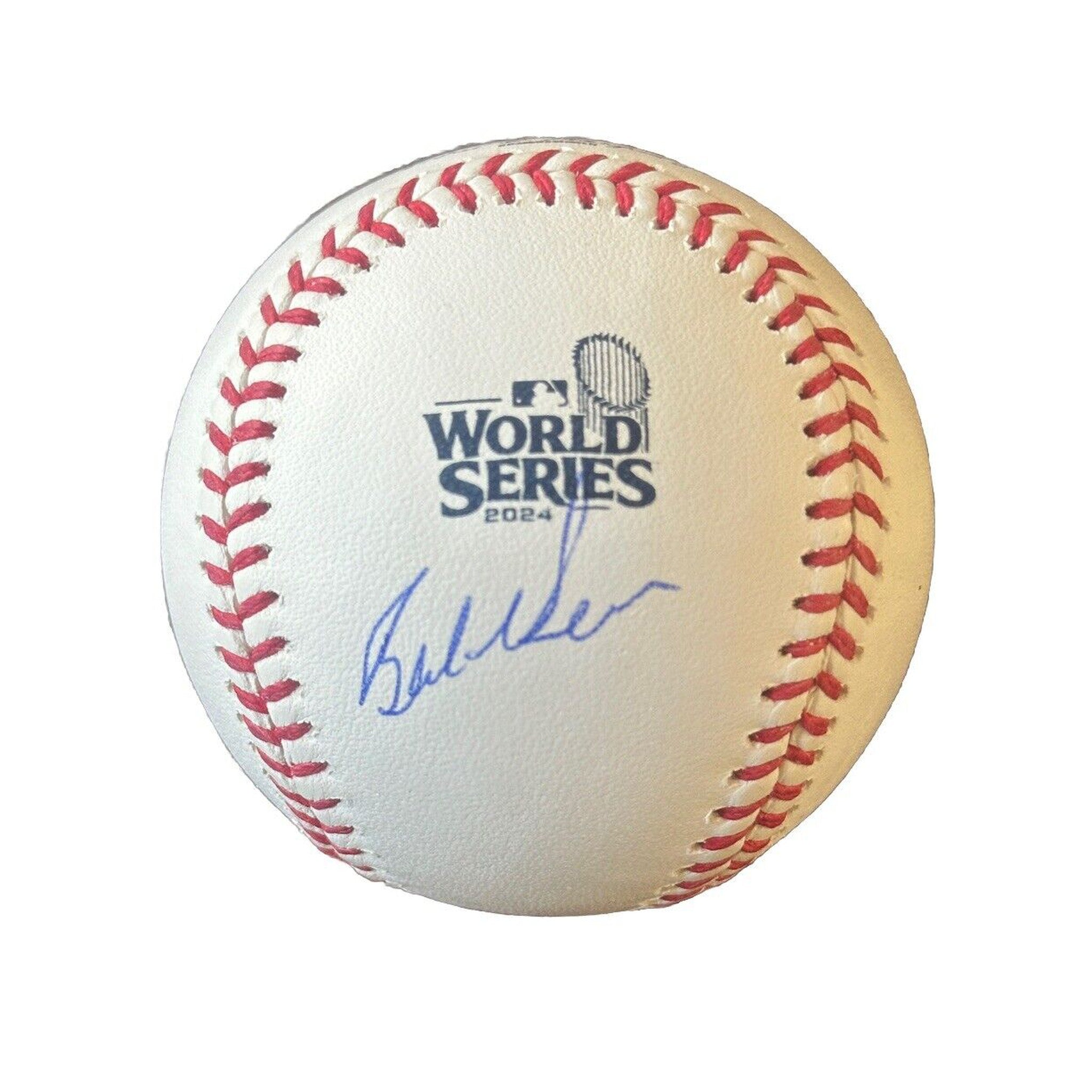 Bob Geren Autographed 2024 World Series Baseball JSA COA Los Angeles Dodgers-Baseball-Right Off The Field