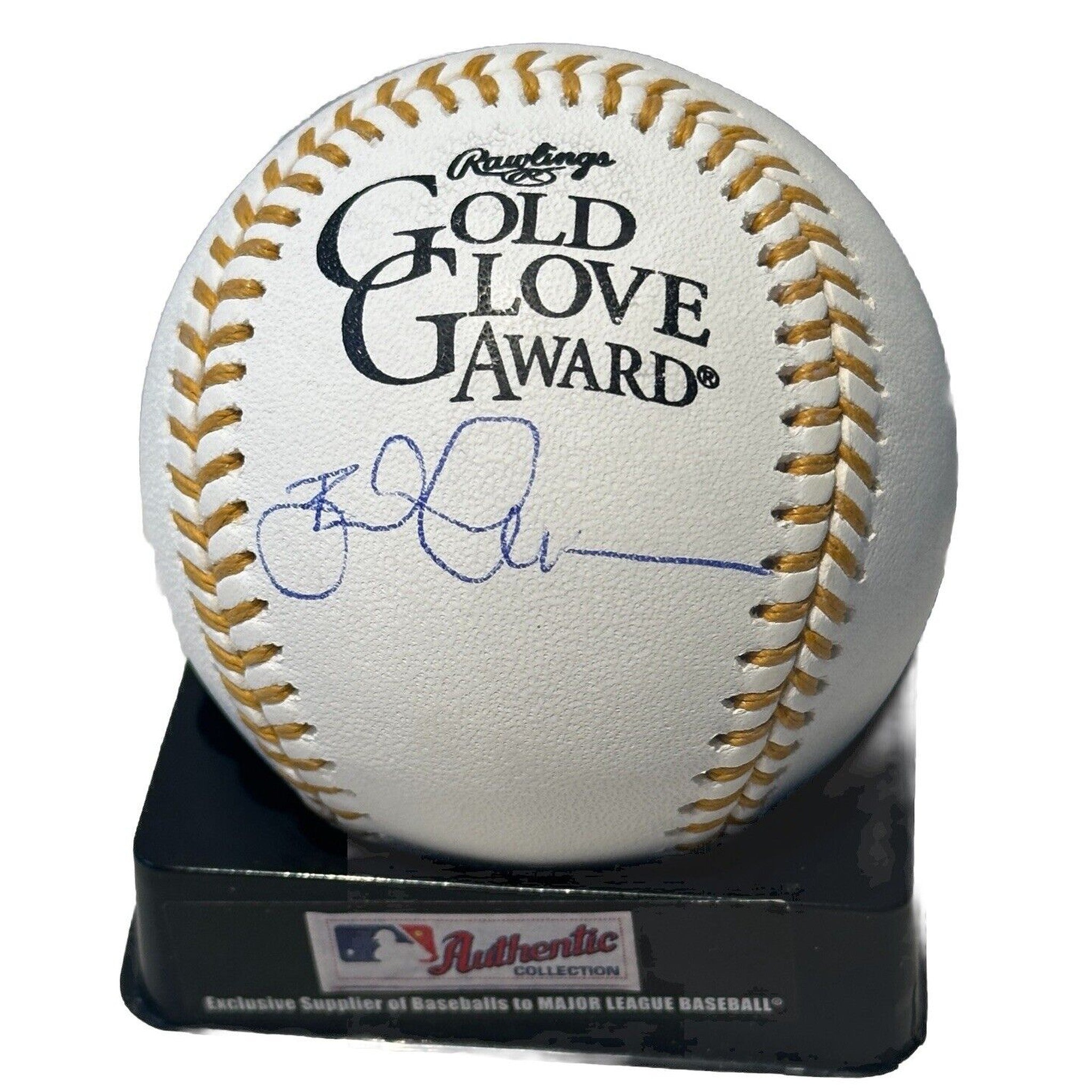 Brad Ausmus Autographed Rawlings Official Gold Glove Award Baseball-Baseball-Right Off The Field