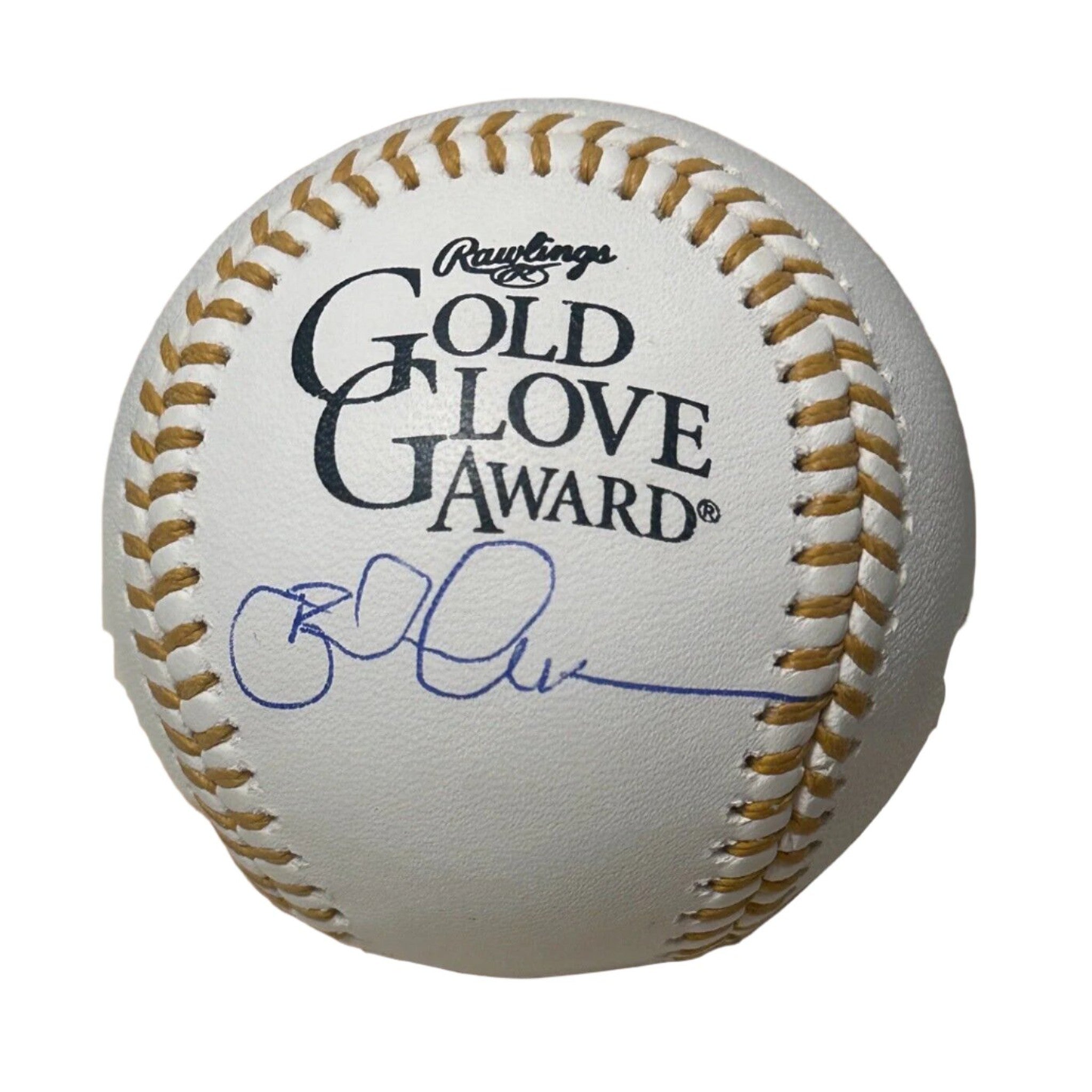 Brad Ausmus Autographed Rawlings Official Gold Glove Award Baseball-Baseball-Right Off The Field