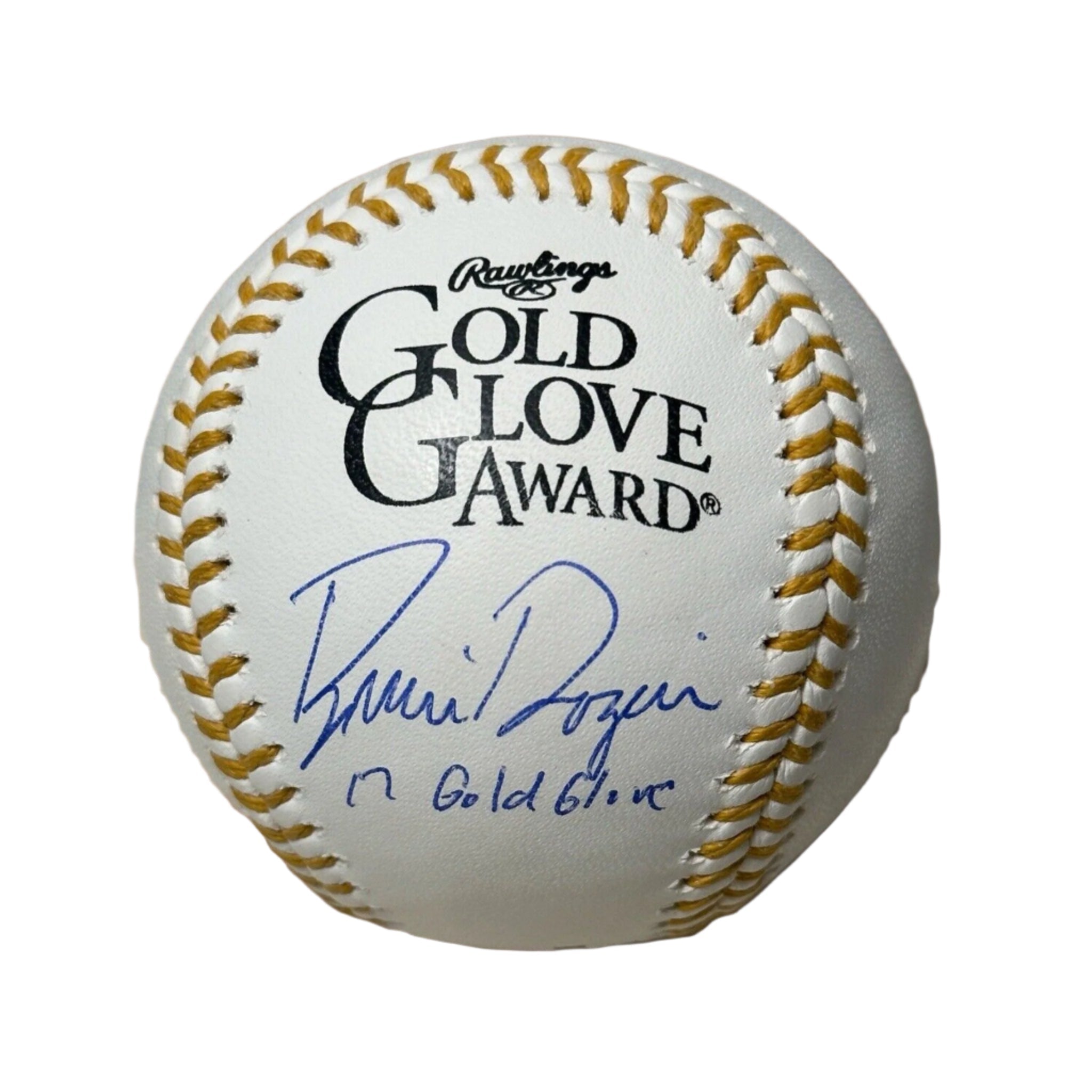 Brian Dozier Minnesota Twins Signed & Inscribed Gold Glove Award Baseball-Baseball-Right Off The Field