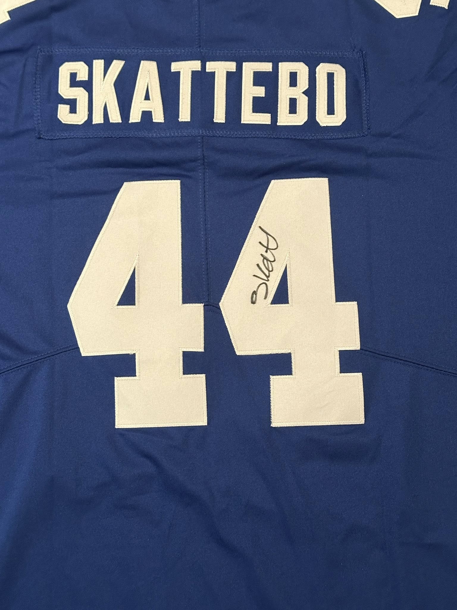 Cam Skattebo Autographed New York Giants Jersey Rare-Right Off The Field