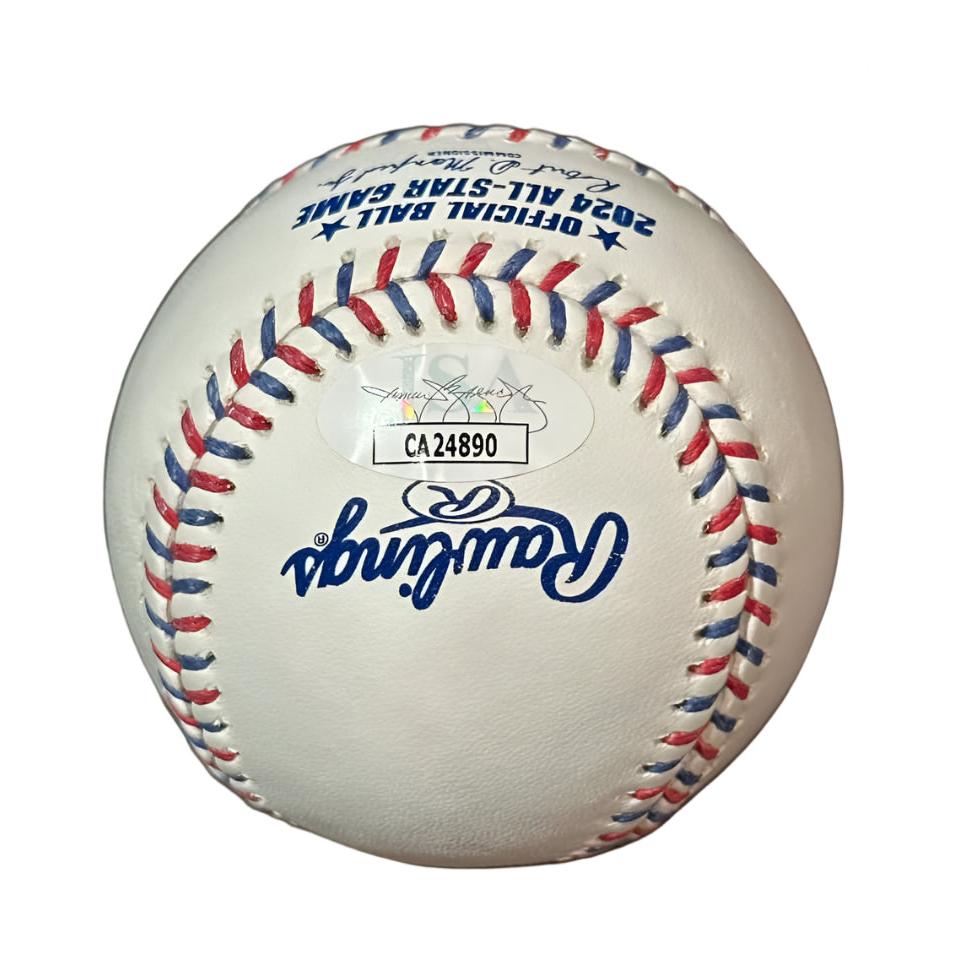 Carlos Correa Minnesota Twins Autographed 2024 All Star Game Baseball JSA COA-Right Off The Field